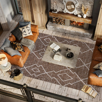 Carwa Tribal Diamond Trellis Indoor/outdoor Area Rug